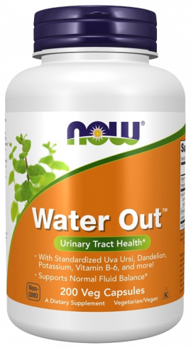 NOW Water Out, Вотер Аут, 200 капсул