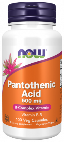 NOW Pantothenic Acid, Пантотеновая кислота, 100 капсул