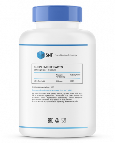 SNT Kelp double strength, Водоросли двойная сила, 150 капсул