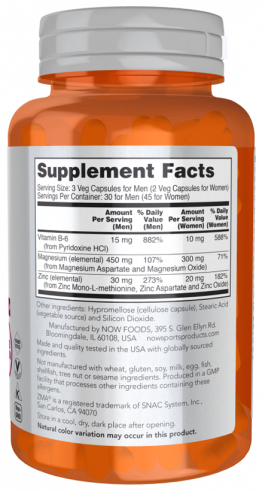 NOW ЗМА, 90 капсул