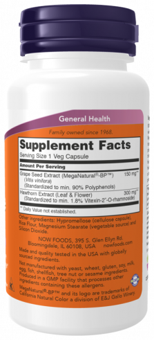 NOW Blood Pressure Health, Блад Прэше Хелс, 90 капсул