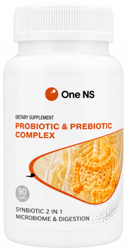One NS Complex probiotic &amp; prebiotic, 90 капсул
