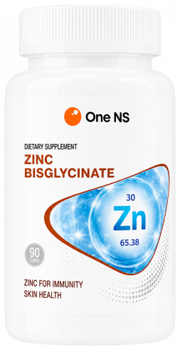 One NS Zinc bisglycinate, 90 капсул