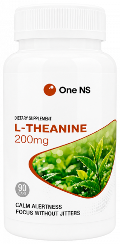 One NS L-theanine 200 mg, 90 капсул