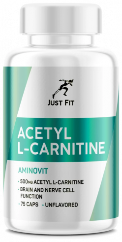 Just Fit Acetyl L-Carnitine, Ацетил-L-Карнитин, 75 капсул