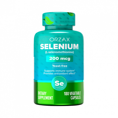 Orzax Selenium 200 mcg, 180 капсул