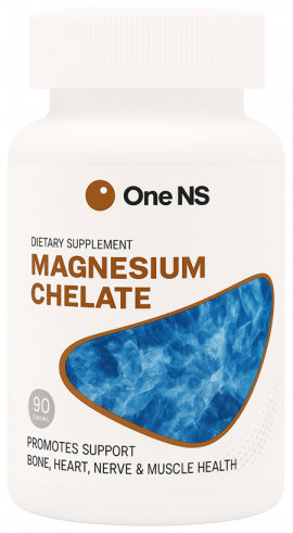 One NS Magnesium chelate B6, Магний хелат В6, 90 капсул